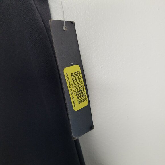 Isaac Mirahi NYC black v neck classic basic career bow detail timesless top XL - Picture 6 of 9